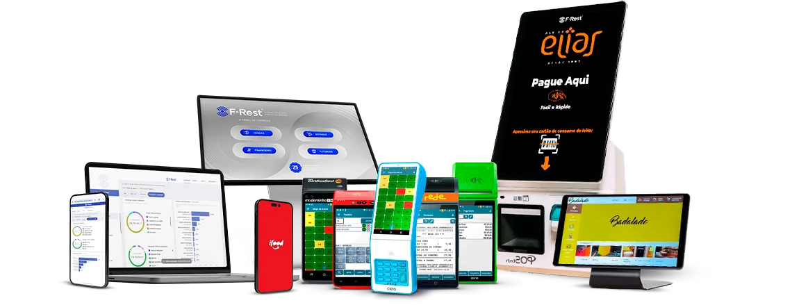 Parque de máquinas F-Rest integradas ao PDV